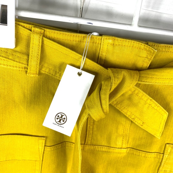 NWT🤩 |•TORY BURCH•| Mustard Denim Skirt - Picture 7 of 15